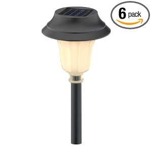  Malibu 6 Pack Solar Plastic Walk Light with Amber LED 
