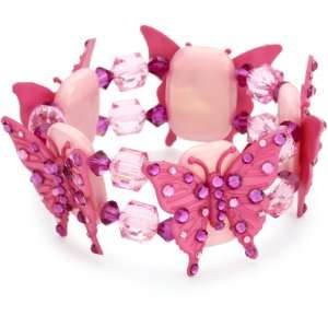 TARINA TARANTINO Iconic Classics Tarina Pink Lucite Butterfly Cuff 