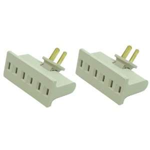  3 Outlet Swivel Wall Tap INDOOR POWER ADAPTER   IVORY   2 