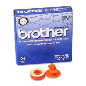  Brother LIFT OFF Correction Tape. 6PK LIFT OFF CORRECTION TAPE 