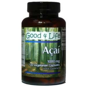  Acai Fruit Extract 1000mg (120 vegetable capsules) Health 
