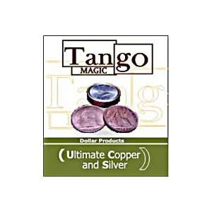   Silver & Copper Tango Magic Coins Tricks Easy 