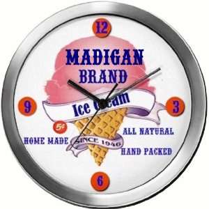  MADIGAN 14 Inch Ice Cream Metal Clock Quartz Movement 