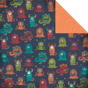  Busy Boy Double Sided Paper 12X12 Little Monster