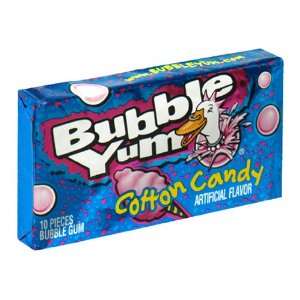 Bubble Yum Gum, Cotton Candy, 10 Piece Packages (Pack of 24)  