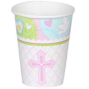    Sweet Blessing Pink 9 oz. Paper Cups