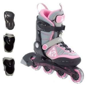  K2 Marlee Girls skate package   Size 3 6 Sports 