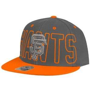San Francisco Giants Graph Breakpoint Snapback Hat (Charcoal Gray 