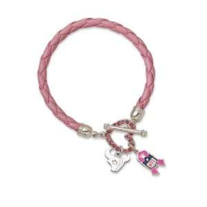   Texans Breast Cancer Awareness Pink Rope Bracelet