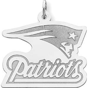  Sterling Silver NFL New England Patriots Logo Charm 