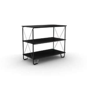  Rio Double Wire TV Stand with Black Top Furniture & Decor