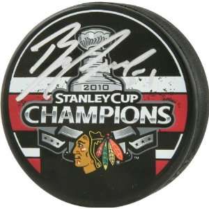 Brian Campbell Autographed 2010 Stanley Cup Logo Puck