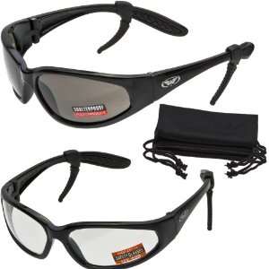  Hercules Black Frame Clear Lenses Safety Glasses ANSI Z87 