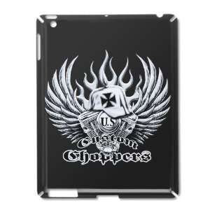 com iPad 2 Case Black of US Custom Choppers Iron Cross Hat and Engine 