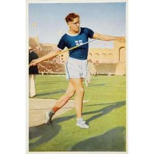  1932 Summer Olympics Matti Jarvinen Javelin Throw Print 