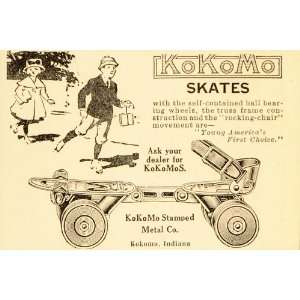  1923 Vintage Ad KoKoMo Roller Skates Children Indiana 