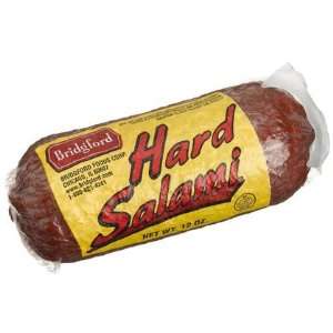  Bridgford Hard Salami, 12 oz Chubs, 4 ct (Quantity of 2 