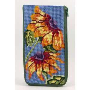   Case   Sunflower On Blue   Needlepoint Kit Arts, Crafts & Sewing