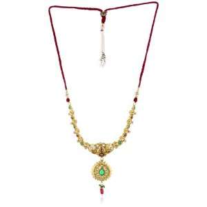  Taara Peacock Collection Multi Colored Kundan Necklace 