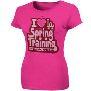   Ladies Short Season Spring Training T Shirt   Pink