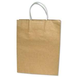  Premium Large Brown Paper Shopping Bag, 50/Box Automotive