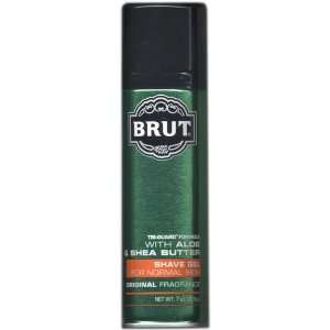 Brut Shave Gel for Normal Skin Original Fragrance   7 Oz.