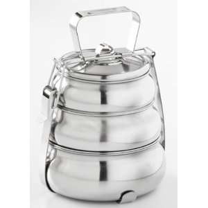  Happy Tiffin, Large 3 Tier Pyramid Tiffin Food Carrier 