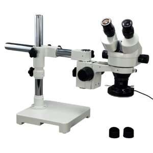 OMAX 3.5X 45X Zoom Single Bar Boom Stand Binocular Stereo Microscope 
