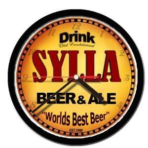  SYLLA beer and ale cerveza wall clock 