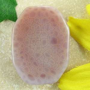  30mm crab fire agate rectangle pendant bead S1