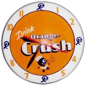   Retro, LLC Double Bubble Orange Crush Clock, 1 ea