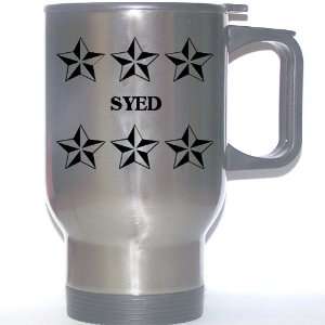  Personal Name Gift   SYED Stainless Steel Mug (black 