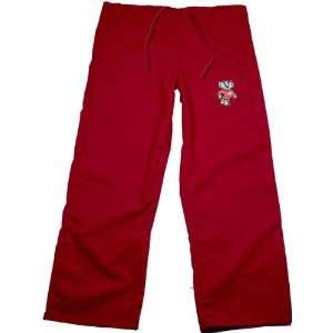  Wisconsin Badgers   Red   Bucky Badger   Scrub Pant 