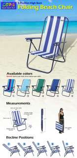 Pair of 5 Position Brazilian Rio Beach Chairs  