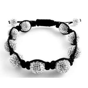   Swarovski Shamballa Bracelet 11 Crystal Color Balls Jewelry
