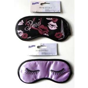  New   Printed Satin Feel Eye Mask Case Pack 48   17680602 