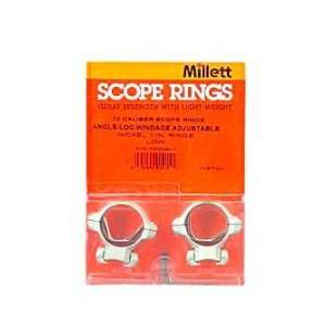 Millett 22/AIR RIFLE 1 LOW NICKEL RINGS Windage Adjustable [Misc 