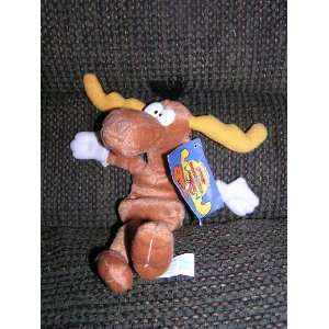  Bullwinkle the Moose Plush 9 Bean Bag Doll by Toy Network 