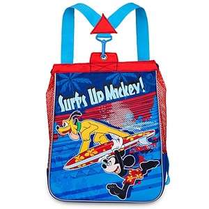 NEW  Surfs Up Mickey Mouse & Pluto Childs Swim Backpack 