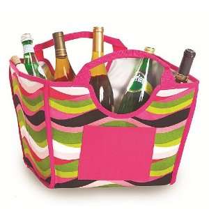   Cooler Totes Hold 24 Cans   Wavy Watermelon Patio, Lawn & Garden