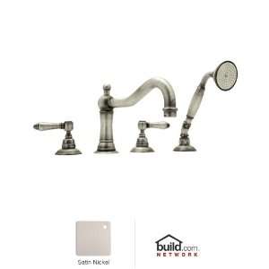   Country Bath Acqui Four Hole Deck Mounted Tub Filler, Satin Nickel