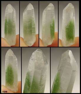 NICE green CHLORITE Quartz crystals Phantoms Brazil  