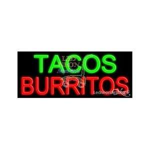  Tacos Burritos Neon Sign