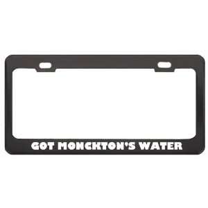 Got MoncktonS Water Rat? Animals Pets Black Metal License Plate Frame 