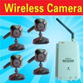 rand new 4 Wireless Spy Cam Nanny Mini Micro Camera FULL SYSTEM 