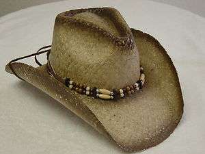   SHELL Austin Straw Cowboy Hat with Shapeable Brim and Pinchfront Crown