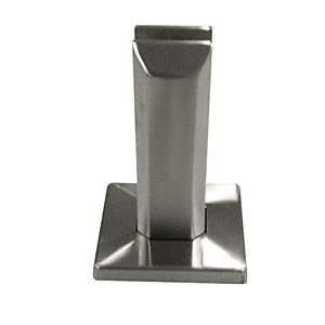 CRL Surface Mount Friction Fit Spigot, Square, Brushed Stainless Steel 