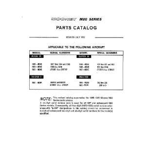  Mooney M.20 C E F G Aircraft Illustrated Parts Manual  2 