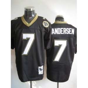 New Orleans Saints NFL Jerseys #7 Morten Andersen THROWBACK BLACK 