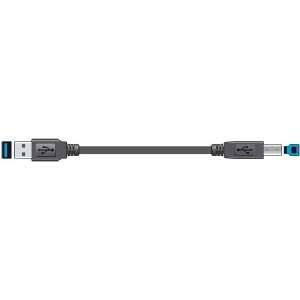 USB 3.0 CABLE (3 METRE) / USB A TO USB B (SUPERSPEED 